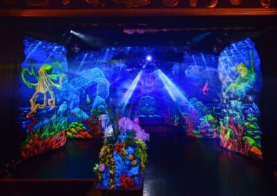 Startreff-Follies – 3D Schwarzlicht Bühnengestaltung – Köln